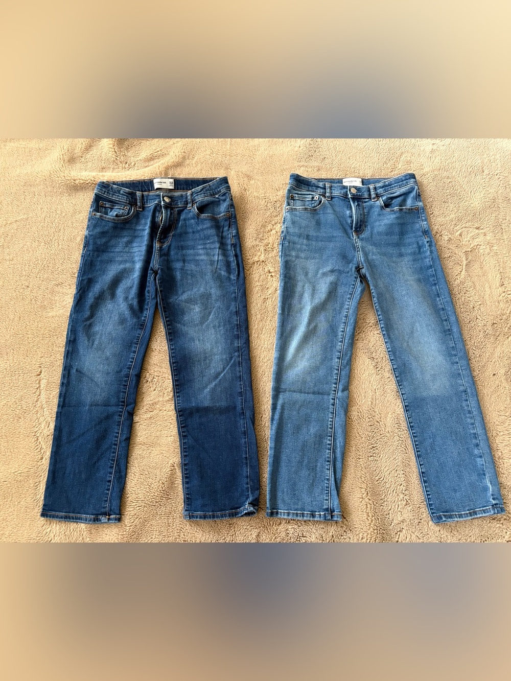 Abercrombie Kids straight leg Jean bundle, boys 13/14 short
